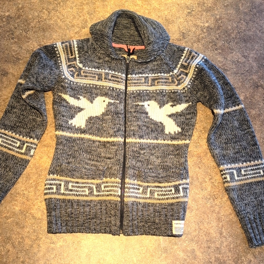 Cozy zip up sweater